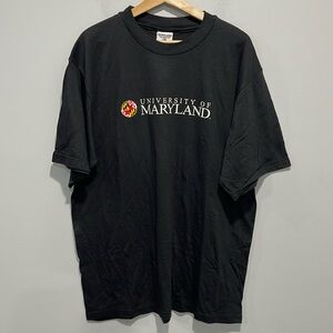 University of Maryland t-shirt black size X-large unisex short sleeve cotton NEW